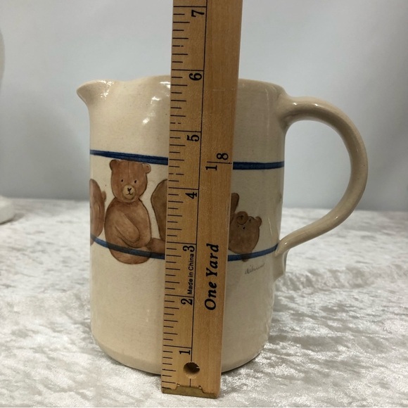 Marshall Pottery Tommy Humphries pitcher kitchen jug w/teddy bears pottery art - Picture 6 of 12